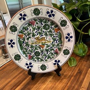 DERUTA 12 PLATE CHARGER RABBIT MADE IN ITALY